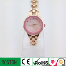 Custom Rose Gold Metal Mk Reloj para dama